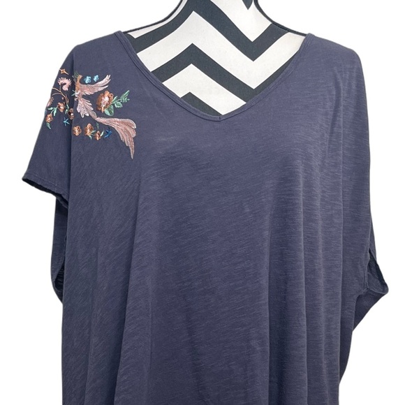 Torrid Relaxed Fit Sz 3 Boho Embroidered Short-Sleeve T-Shirt - Picture 10 of 11